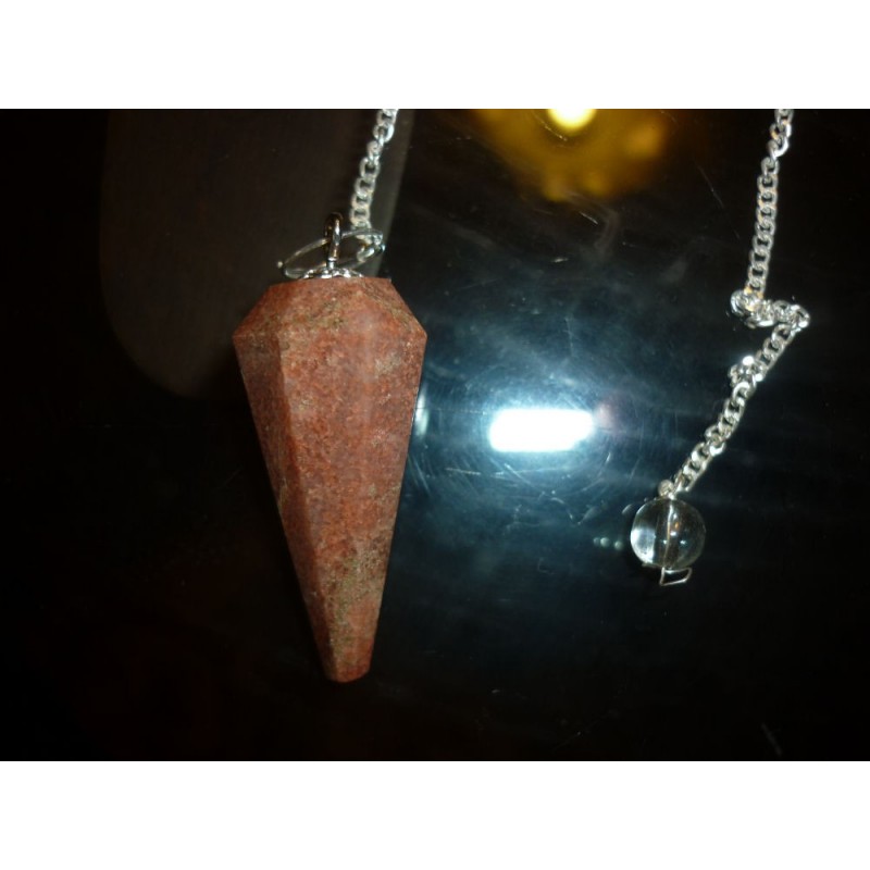 pendolino diaspro rosso pendolo esoterico magico cristallo wicca magia