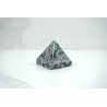 Piramide OSSIDIANA FIOCCO DI NEVE 5 cm ca pietra NATURALE energia chakra cristalloterapia meditazione
